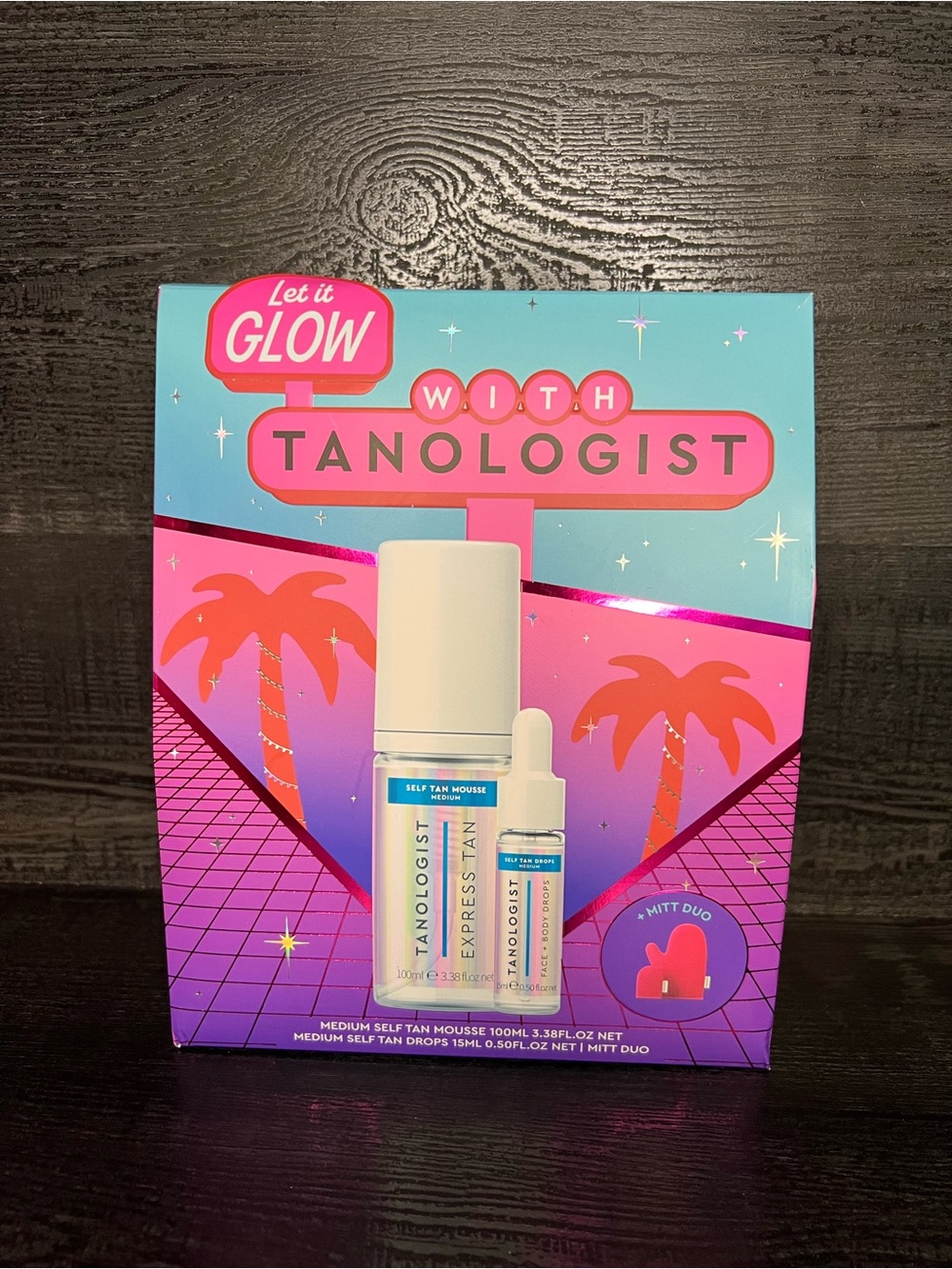 Tanologist Self Tan Mousse & Drops Set - Pink & Teal Packaging